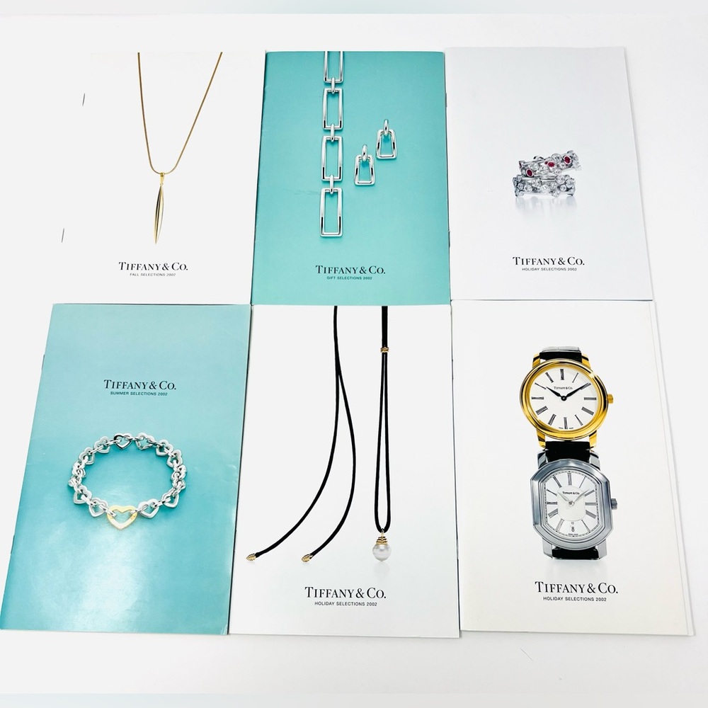 Vintage 2002 Tiffany & Co. Holiday, Gift, Fall, Summer Catalogs Lot Of 6